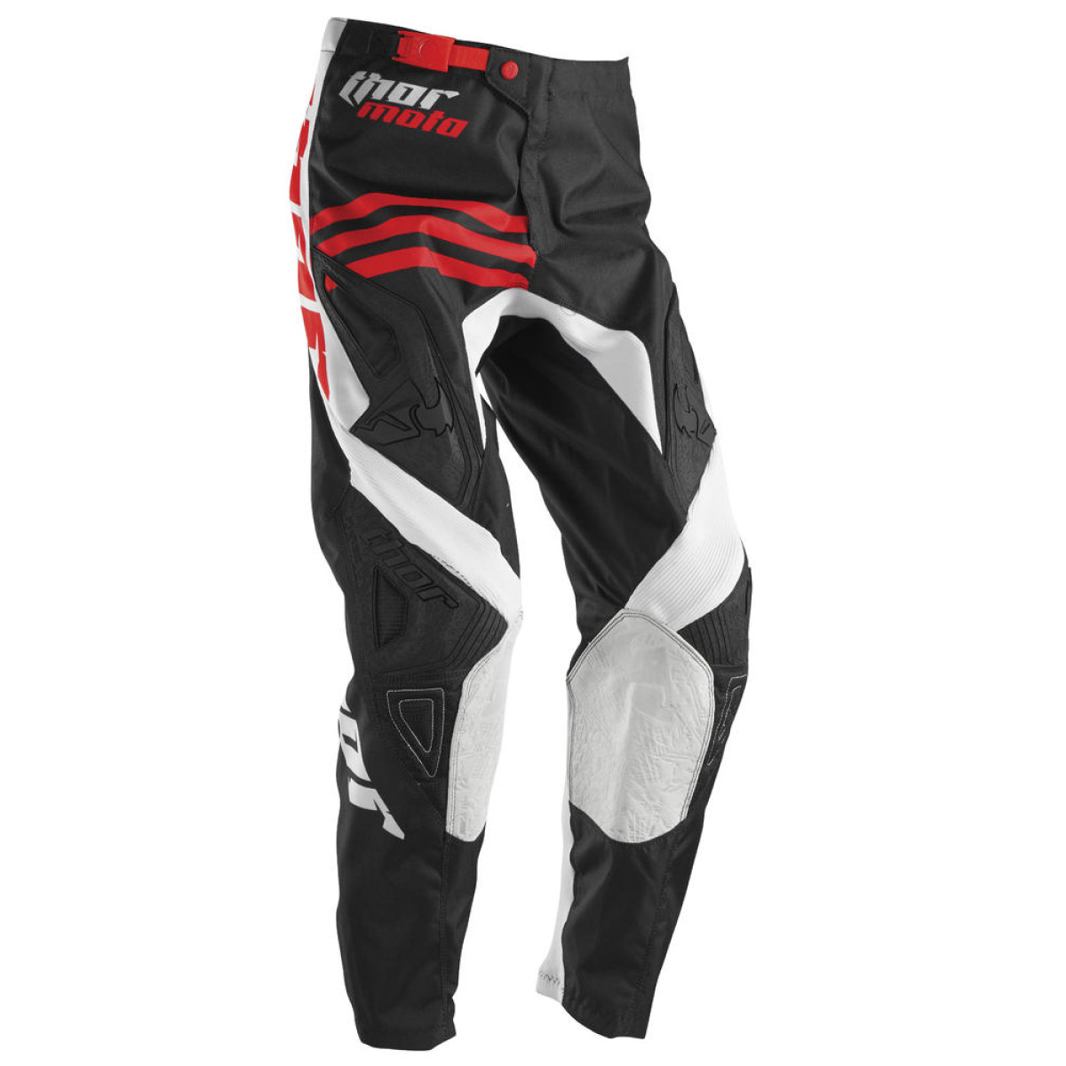 2016 THOR PANT, PHASE STRANDS, WHITE/RED KALHOTY