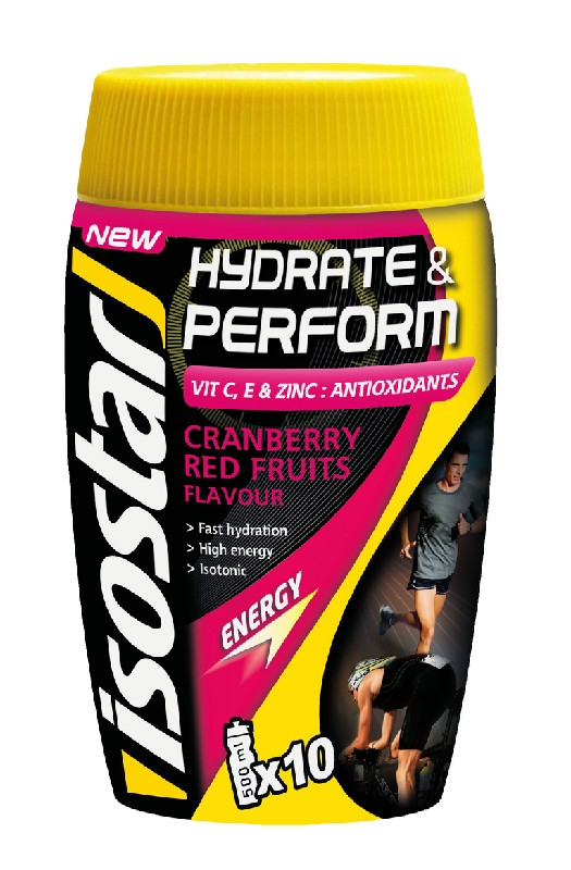 Isostar Prášek - Hydrate & Perform Antioxidant 400g - cranberry