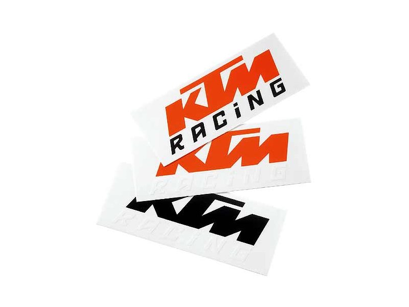  samolepka KTM na automobil černá/bílá - VAN STICKER