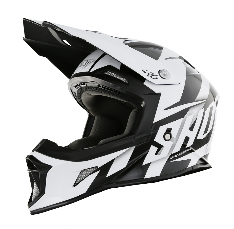 SHOT RACE GEAR 2017 HELMA STRIKE SYSTEM - BÍLÁ/ČERNÁ