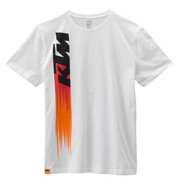 KTM 2018 FADED TEE BÍLÉ/WHITE