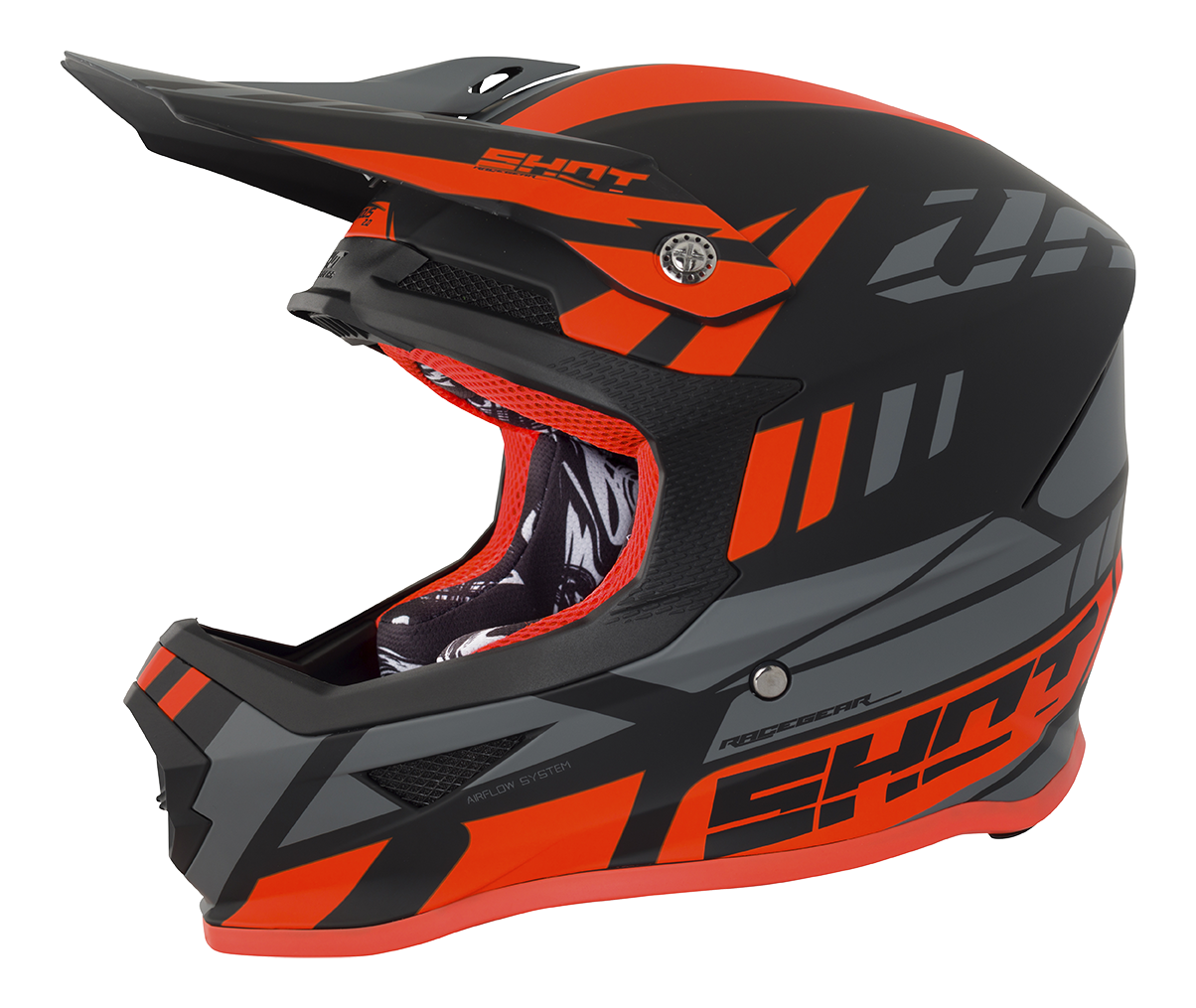 SHOT RACE GEAR 2018  HELMA FURIOUS RIOT - NEON ORANGE MATT