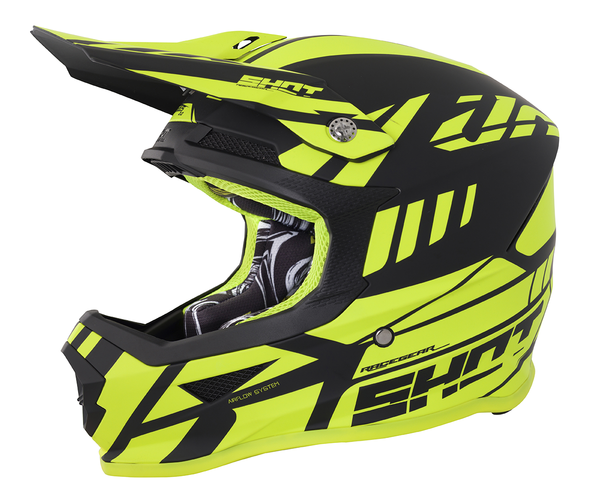 SHOT RACE GEAR 2018  HELMA FURIOUS RIOT  NEON YELLOW MATT