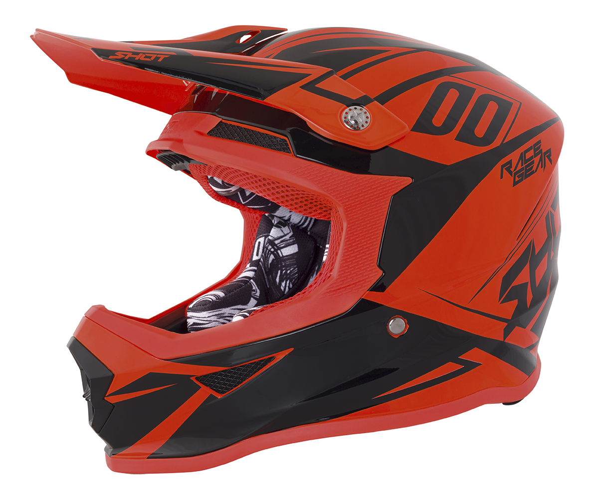 SHOT RACE GEAR 2018  HELMA III FURIOUS ALERT NEON ORANGE BRILLANT 