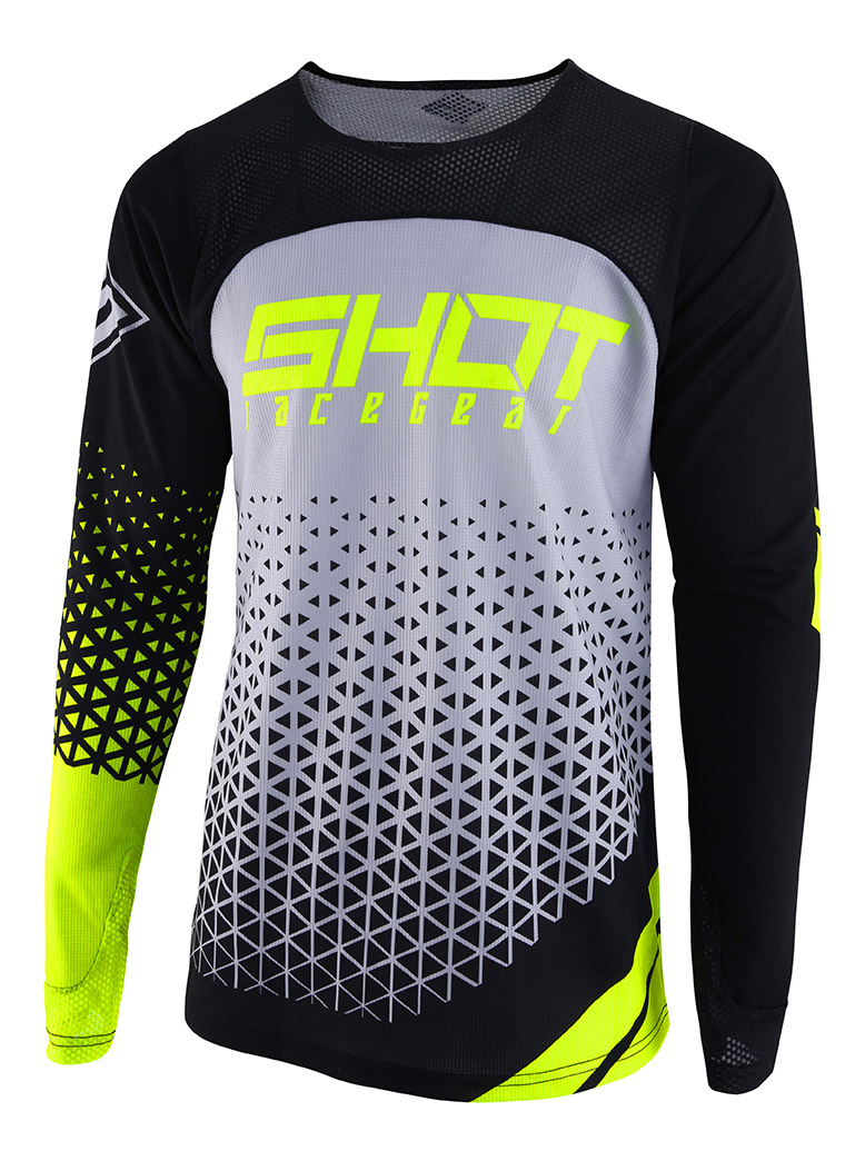 SHOT RACE GEAR 2019 AEROLITE DELTA GRY/NEON YELLOW DRES