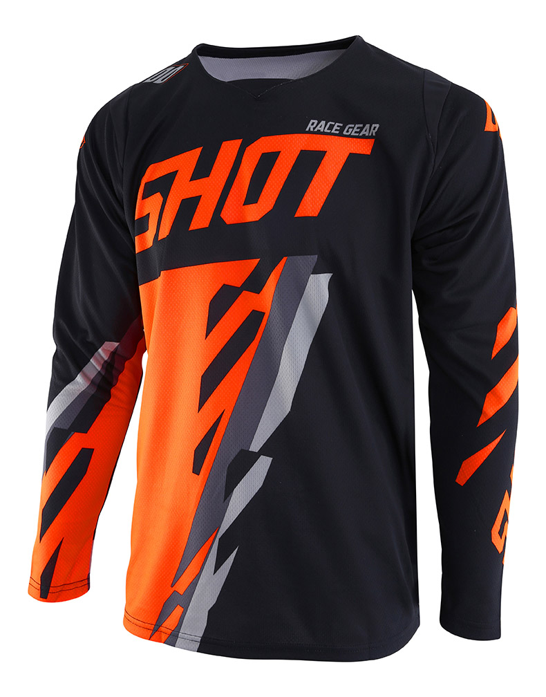 SHOT RACE GEAR 2019 CONTACT SCORE BLK/ORG NEON DRES