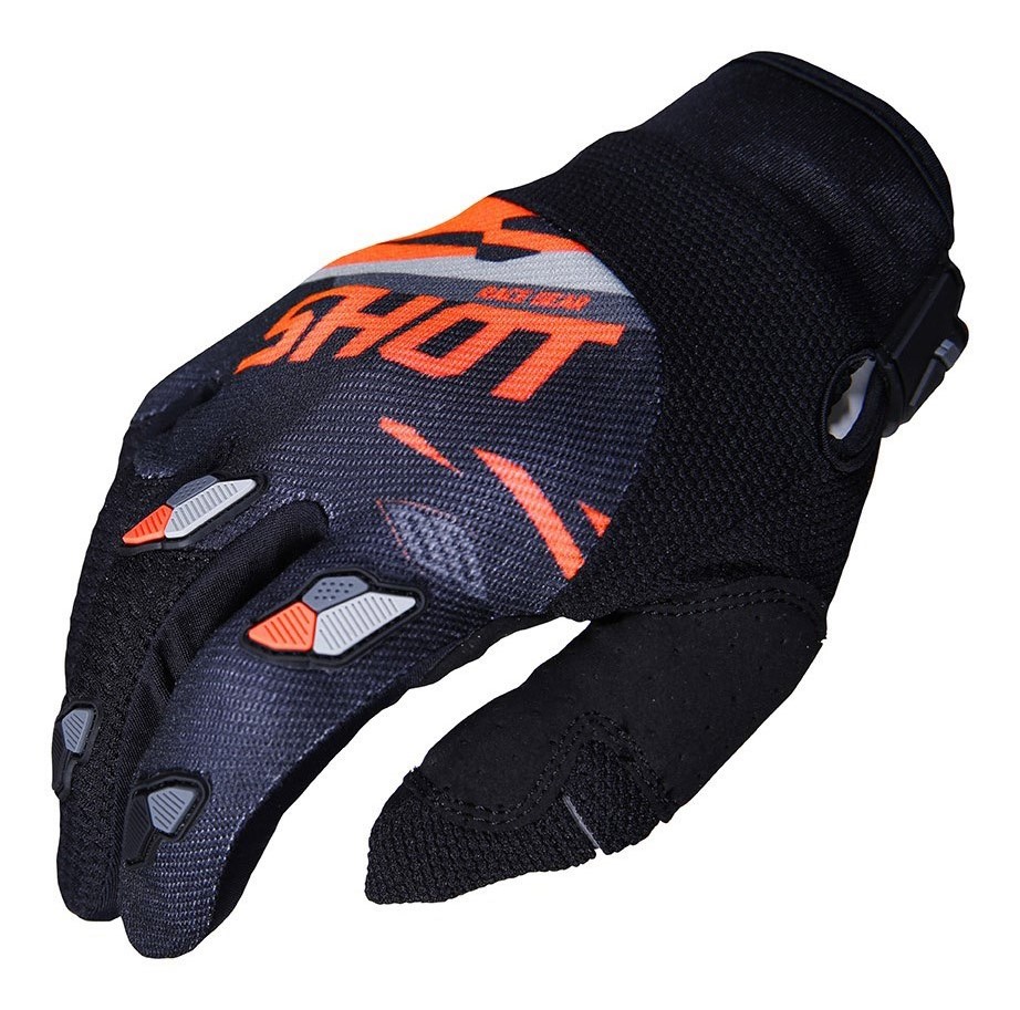 SHOT RACE GEAR 2019 CONTACT SCORE BLK/NEON ORANGE RUKAVICE