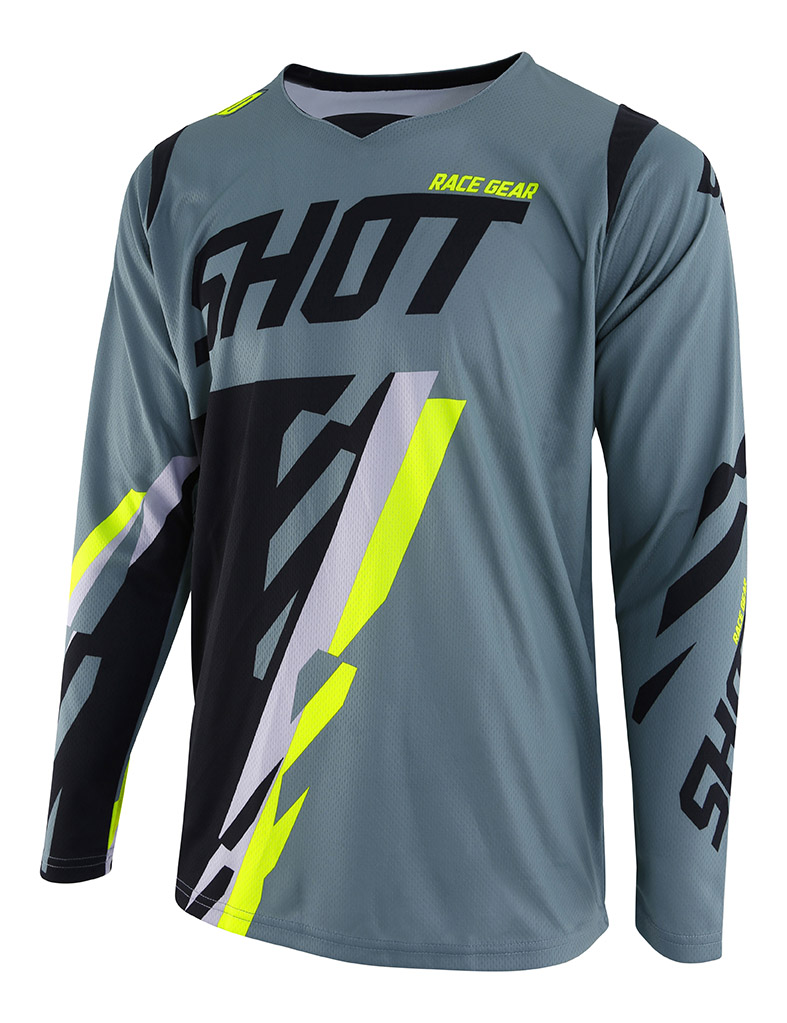 SHOT RACE GEAR 2019 CONTACT SCORE DRES KAKI /NEON YELLOW