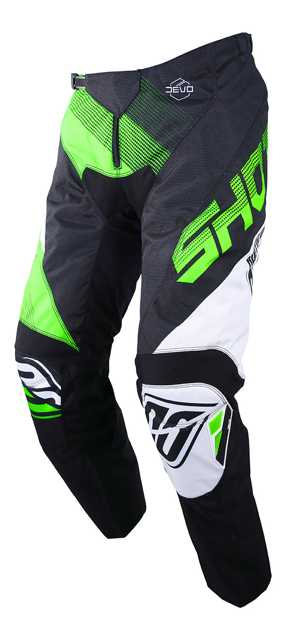 SHOT RACE GEAR 2019 DEVO ULTIMATE KALHOTY BLACK/NEON GREEN