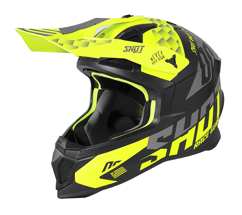 SHOT RACE GEAR 2020 HELMA  LITE RUSH - NEON ŽLUTÁ