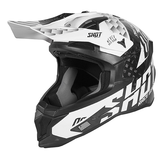 SHOT RACE GEAR 2020 HELMA  LITE RUSH - ČERNÁ (KARBONOVÁ)