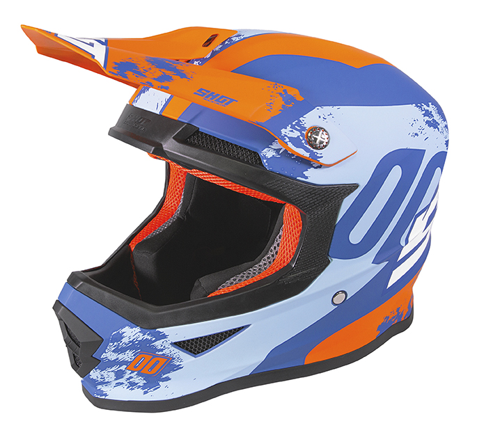 SHOT RACE GEAR 2020 - FURIOUS SHADOW  - MODRÁ/ORANŽOVÁ