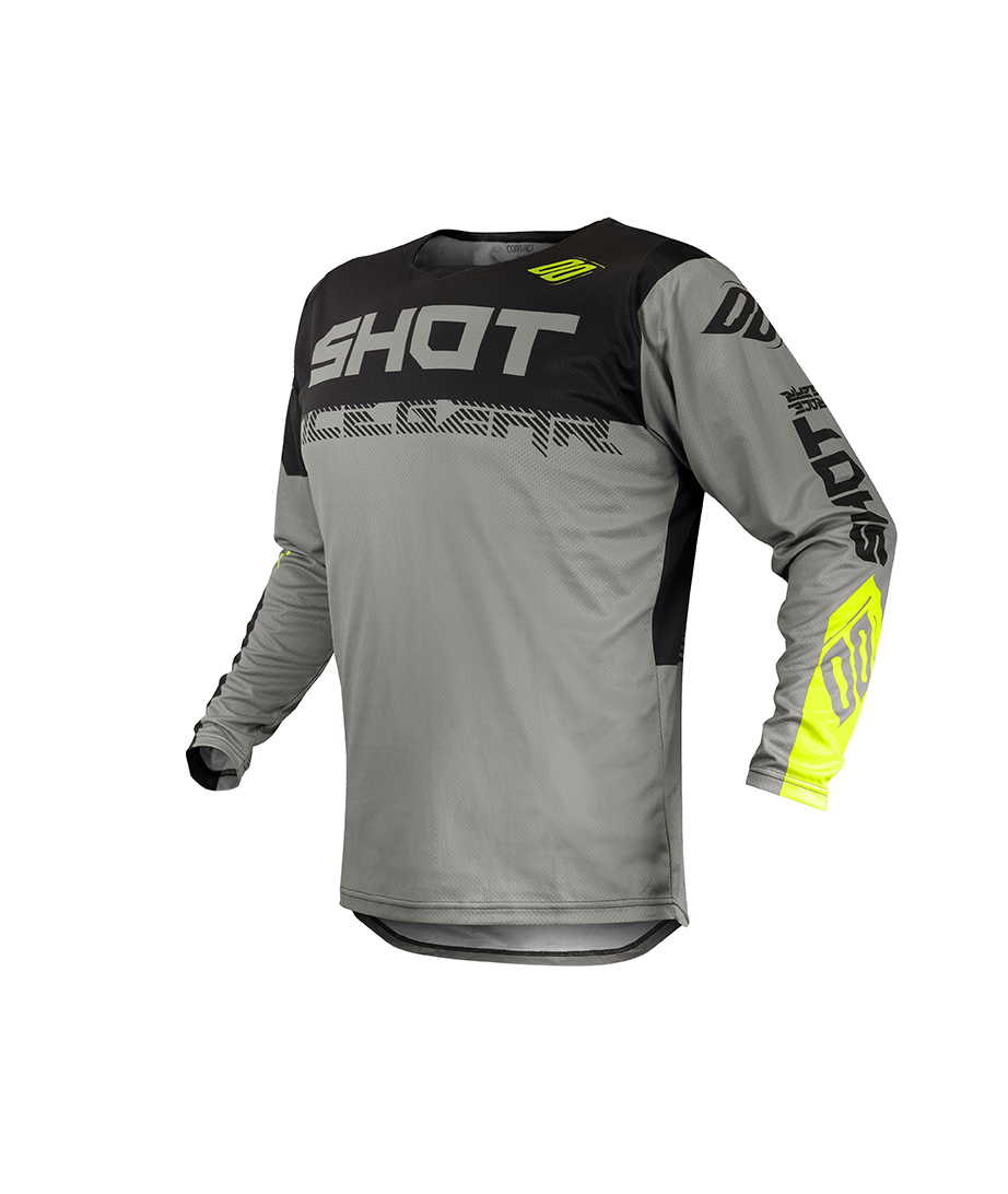 SHOT RACE GEAR 2020 DRES CONTACT TRUST - ŠEDÁ NEON ŽLUTÁ