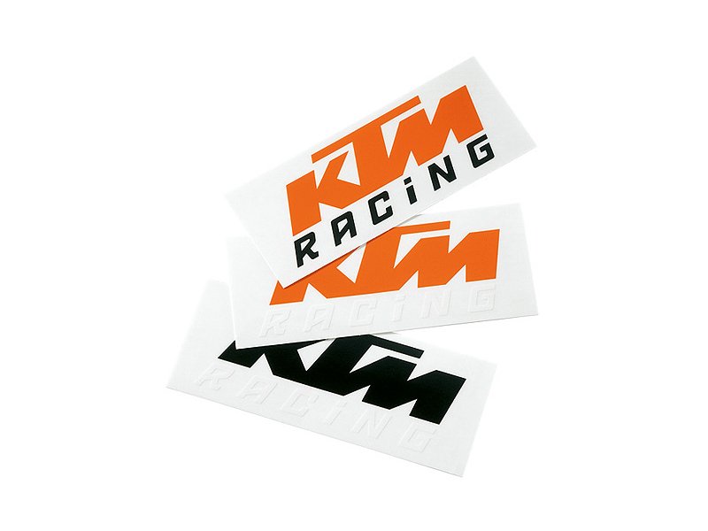 samolepka KTM černá/bílá - LOGO STICKER  samolepka KTM černá/bílá - LOGO STICKER