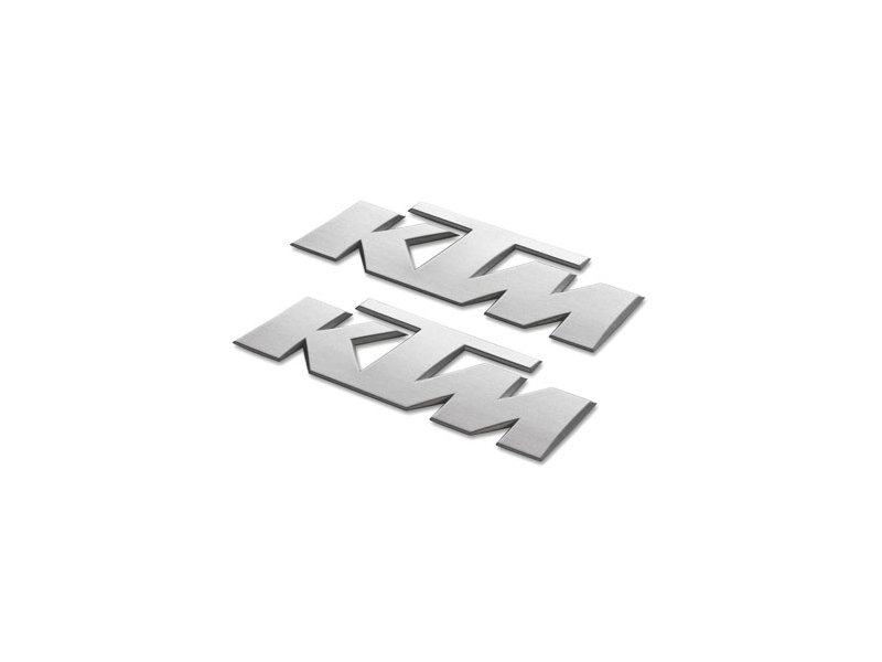 samolepka KTM stříbrná - KTM 3D STICKER SILVER
