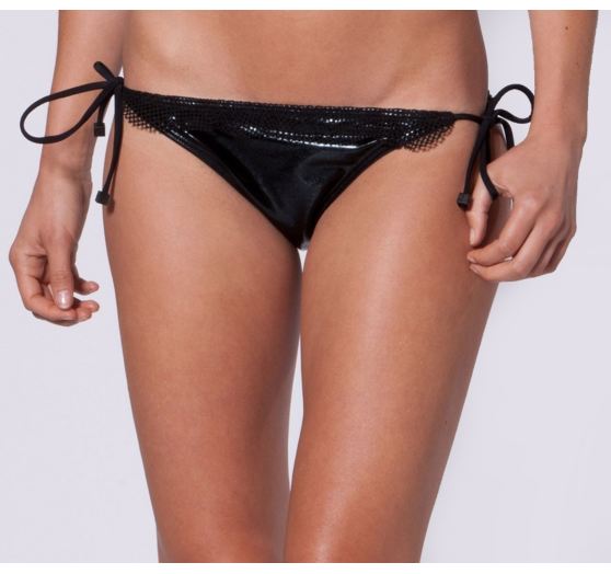 Dámské plavky - spodní díl Girls Shred Side Tie Bottom BLACK